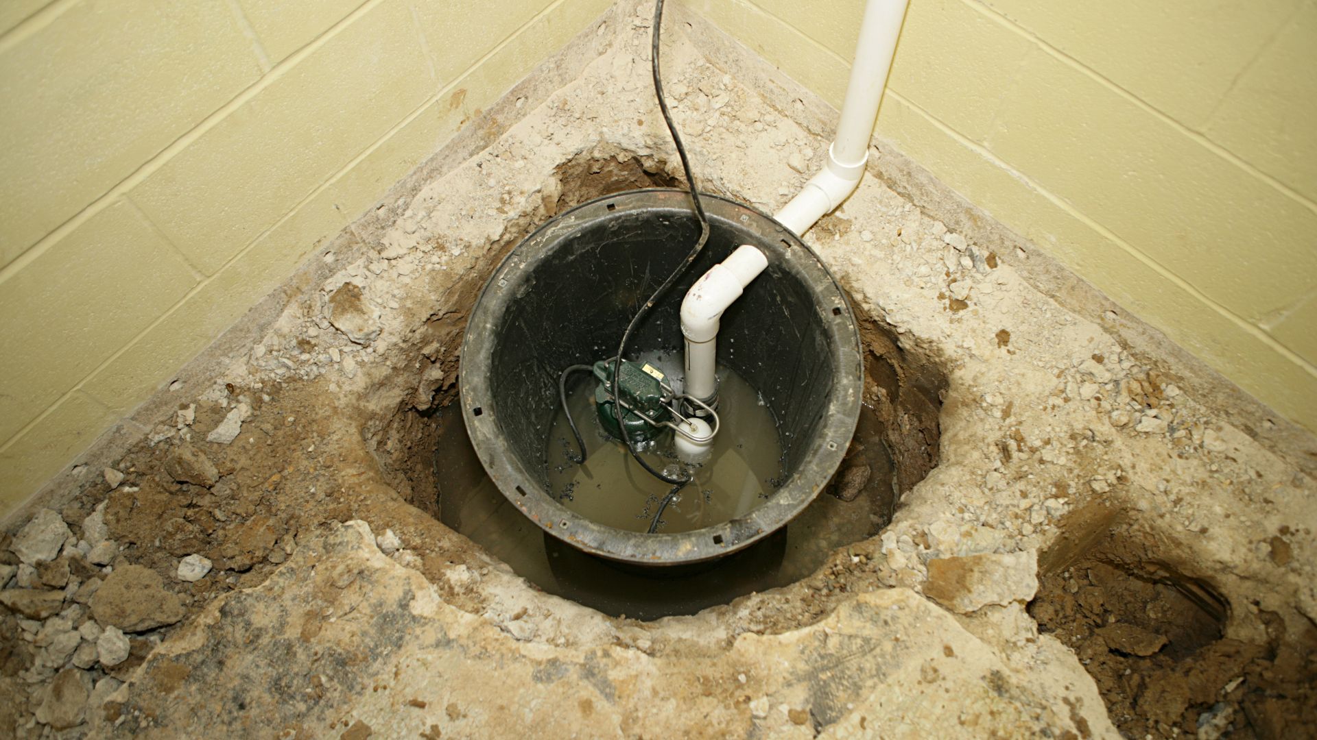 Sump Pit Cleaning Service by Plumbers