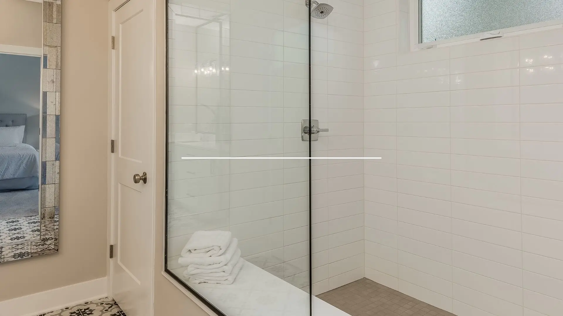 Spa-like Shower Bench Installed by Plumbers